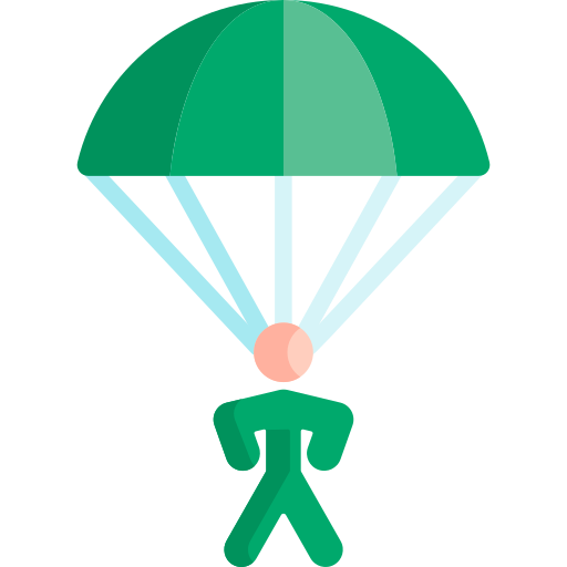 parachutist Special Flat icoon