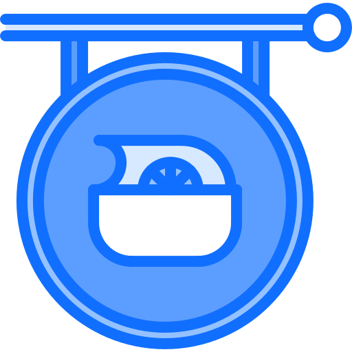 letrero Coloring Blue icono