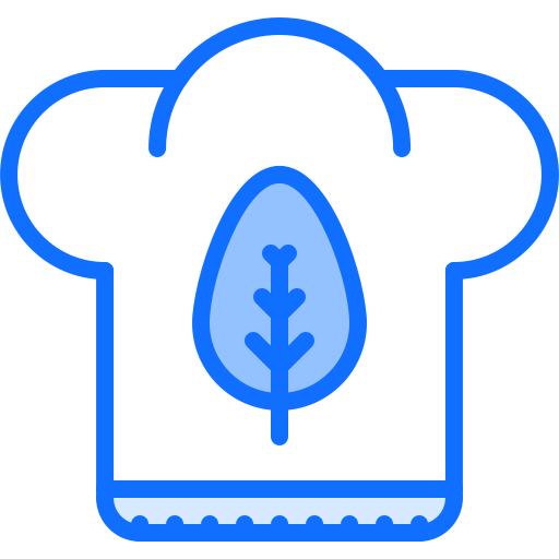 sombrero de cocinero Coloring Blue icono