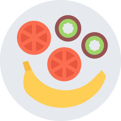 Fruits Coloring Flat icon