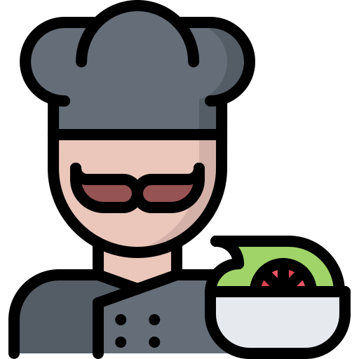 cocinero Coloring Color icono