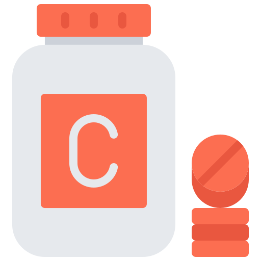vitamina c Coloring Flat icona