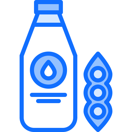 soja milch Coloring Blue icon