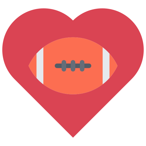 American football Coloring Flat icon