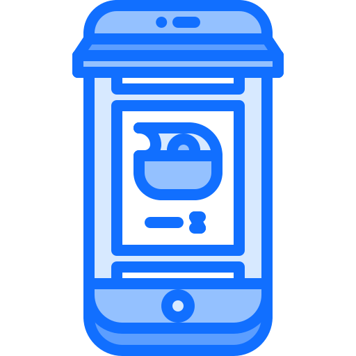 smartphone Coloring Blue Ícone
