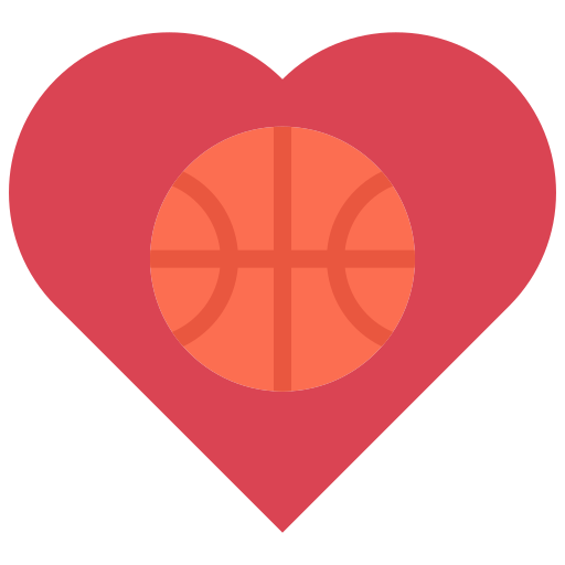 バスケットボールボール Coloring Flat icon