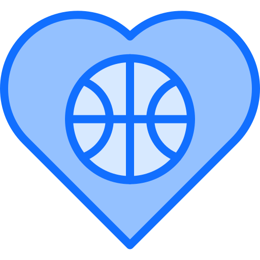 een basketbal Coloring Blue icoon