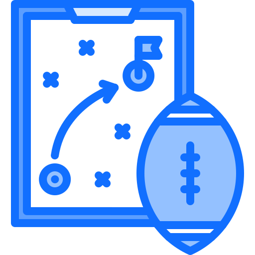Strategy Coloring Blue icon