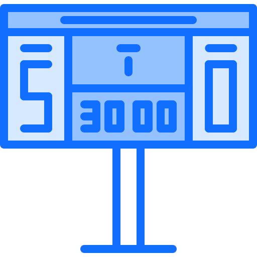 Scoreboard Coloring Blue icon