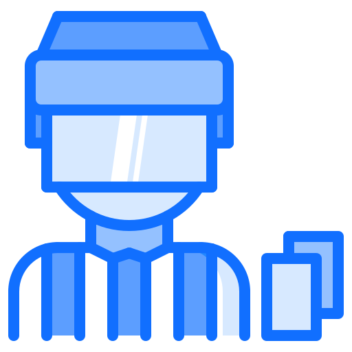 Referee Coloring Blue icon