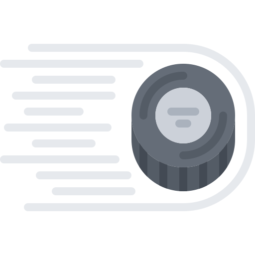 Puck Coloring Flat icon