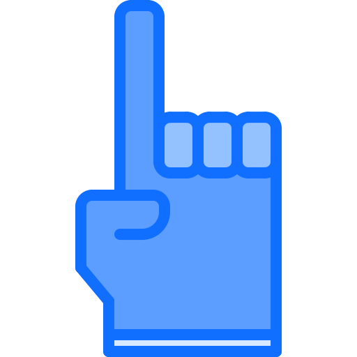 Glove Coloring Blue icon