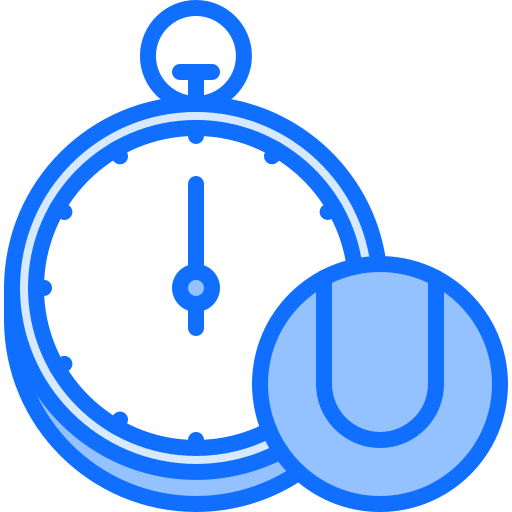 Stopwatch Coloring Blue icon
