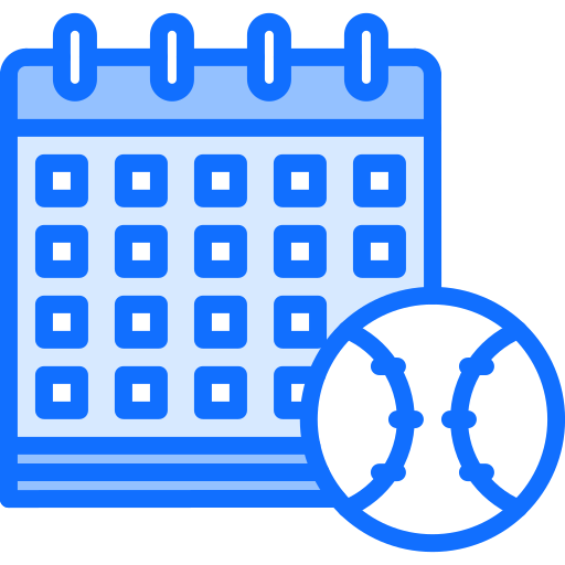 calendario Coloring Blue icono