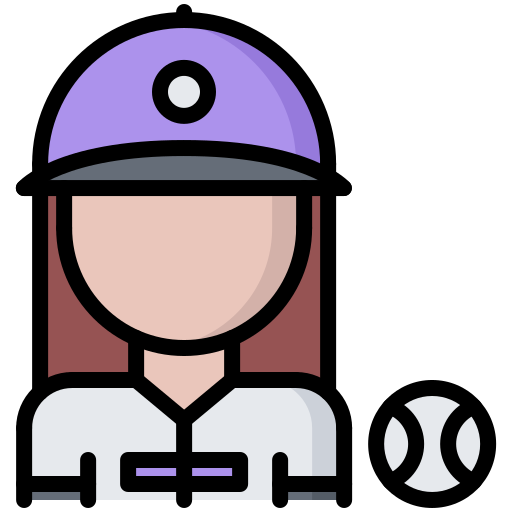 野球選手 Coloring Color icon