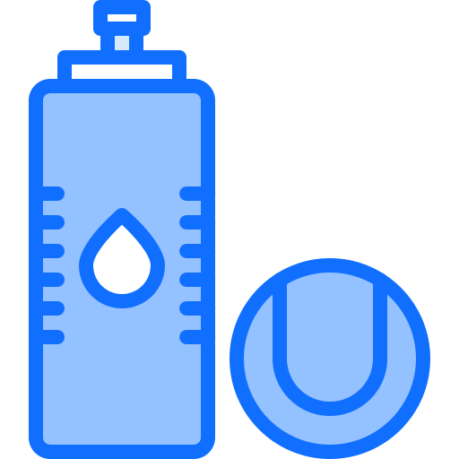 Watter bottle Coloring Blue icon