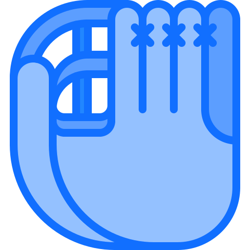 guanto Coloring Blue icona