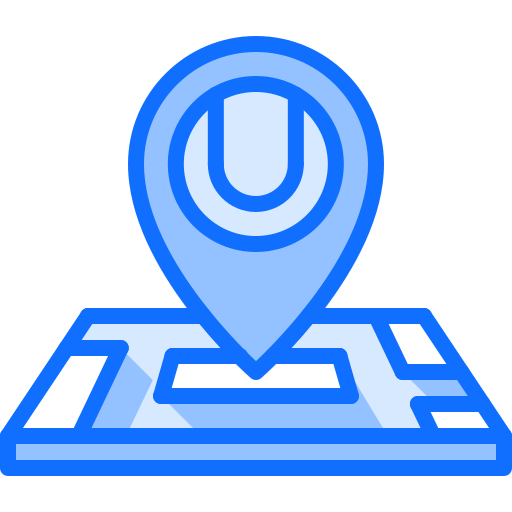 Location Coloring Blue icon