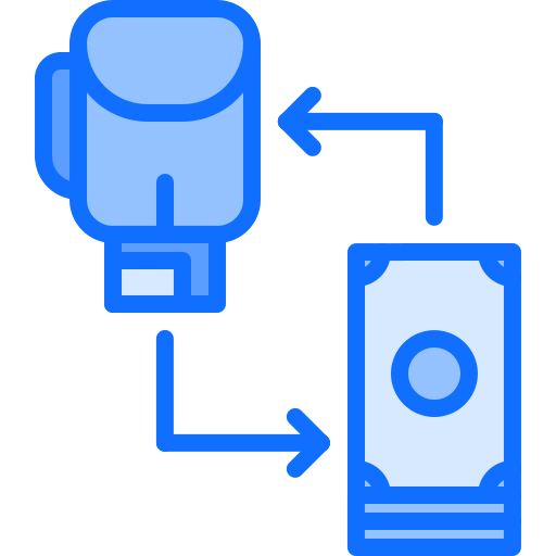 Exchange Coloring Blue icon