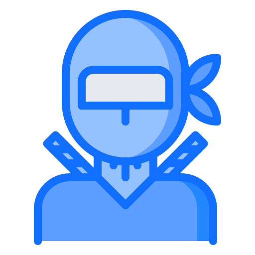 ninja Coloring Blue icoon