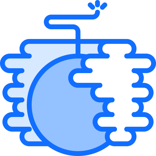 rauchbombe Coloring Blue icon