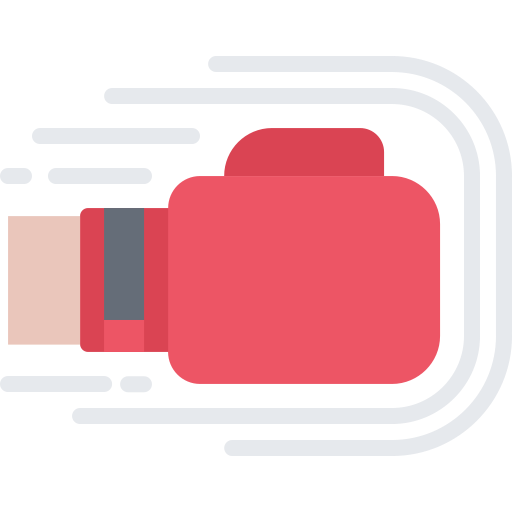 Punch Coloring Flat icon