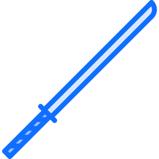 katana Coloring Blue icoon