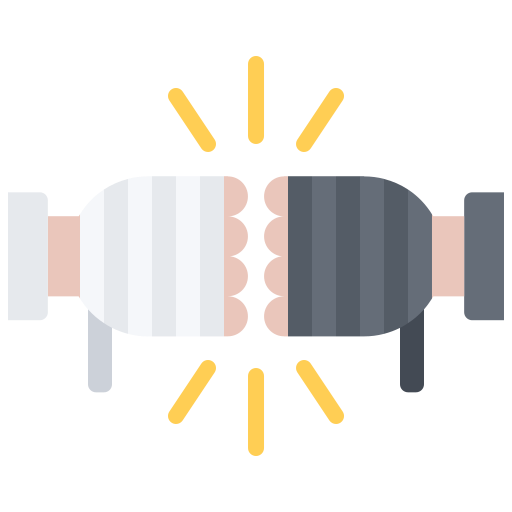 Punch Coloring Flat icon