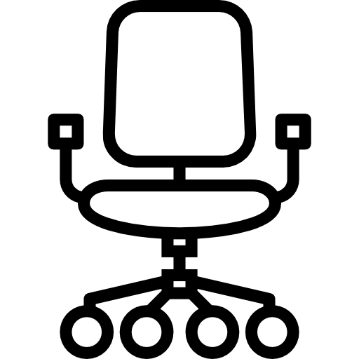 책상 의자 Basic Miscellany Lineal icon