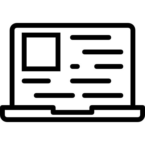 laptop Basic Miscellany Lineal ikona