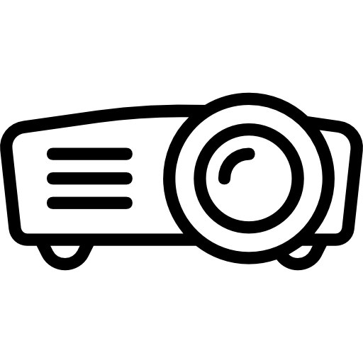 projektor Basic Miscellany Lineal ikona