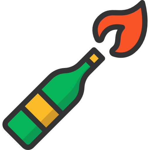 Molotov cocktail Special Lineal color icon
