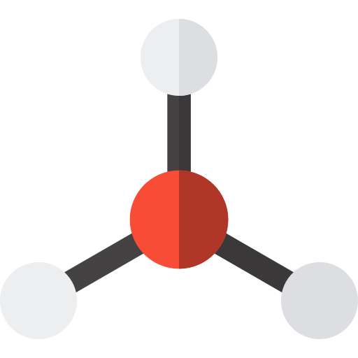 Молекула Basic Straight Flat иконка