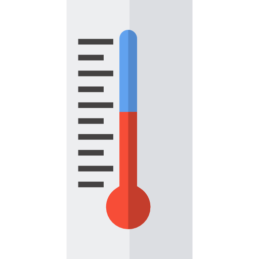 温度計 Basic Straight Flat icon