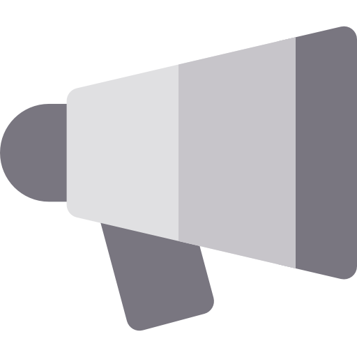 megáfono Basic Rounded Flat icono