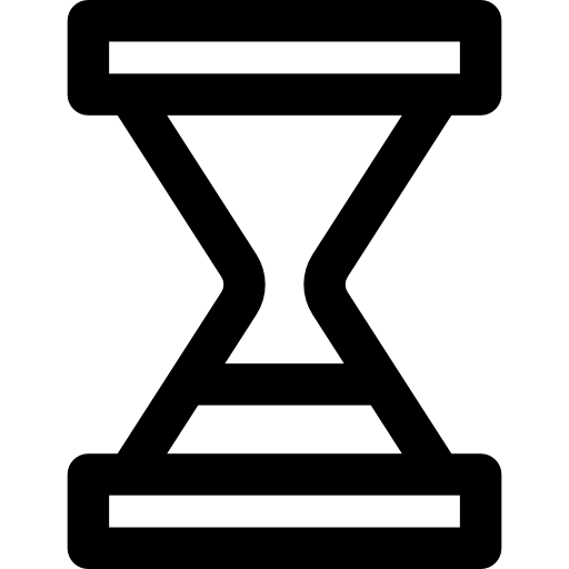 Hourglass Basic Rounded Lineal icon