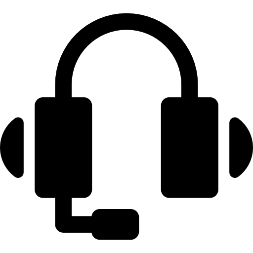 zestaw słuchawkowy Basic Rounded Filled ikona