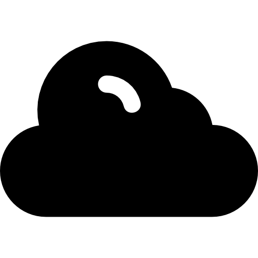 cloud computing Basic Rounded Filled Icône