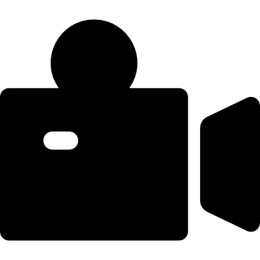 videocamera Basic Rounded Filled icoon