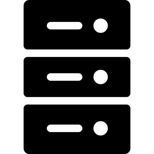 サーバ Basic Rounded Filled icon