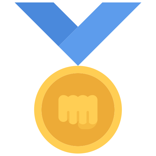 Медаль Coloring Flat иконка