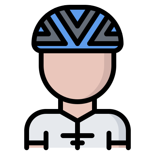 ciclista Coloring Color icono