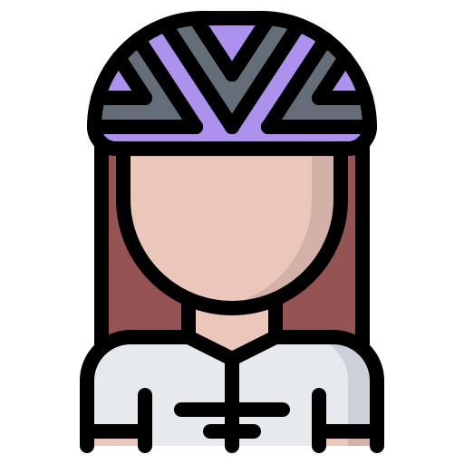 ciclista Coloring Color icona