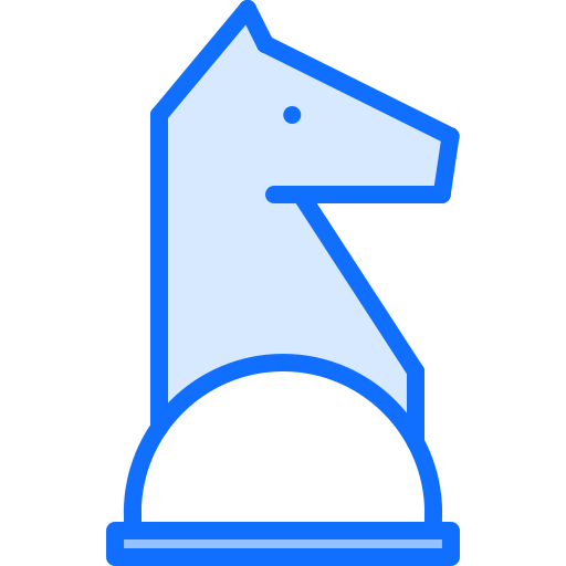 Horse Coloring Blue icon