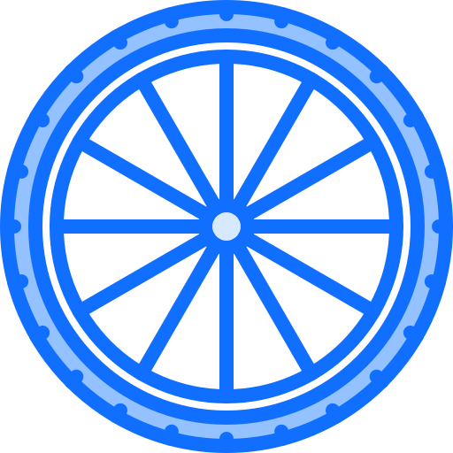 Wheel Coloring Blue icon