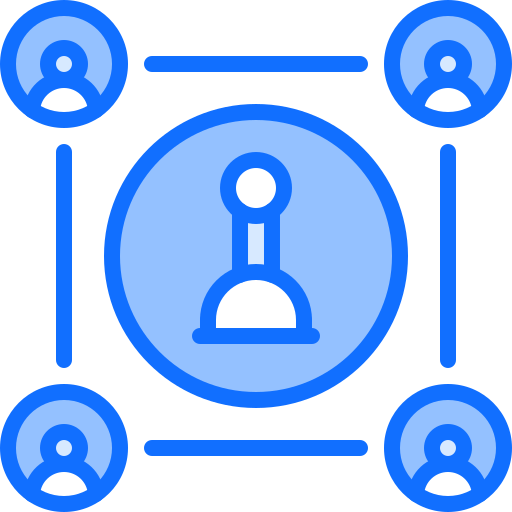 Group Coloring Blue icon