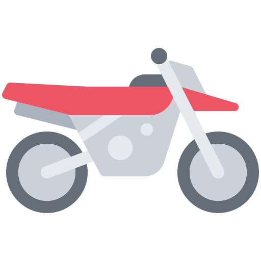 motocykl Coloring Flat ikona