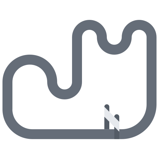 Track Coloring Flat icon