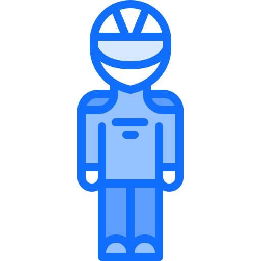 rennfahrer Coloring Blue icon