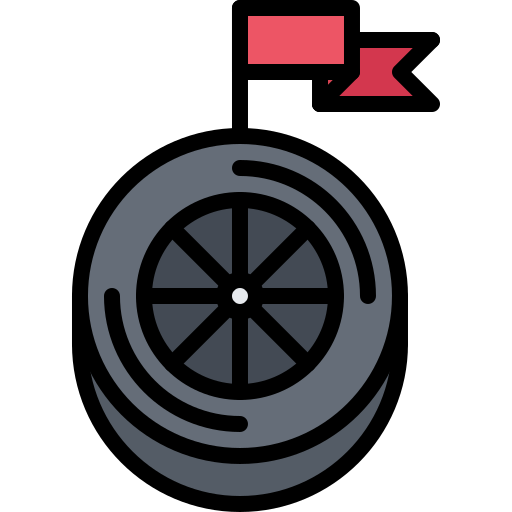rueda Coloring Color icono